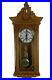 Strausburg Manor Oak Quartz Westminster Triple Chime Pendulum Wall Clock
