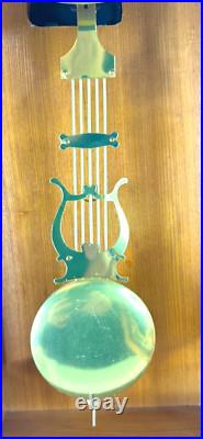 Strausburg Manor Oak Quartz Westminster Triple Chime Pendulum Wall Clock