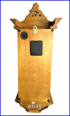 Strausburg Manor Oak Quartz Westminster Triple Chime Pendulum Wall Clock