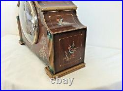 Stunning Chinoiserie Case Bracket Clock With Westminster Chime, Rare And In Vgc