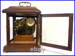 Stunning Hermle Westminster Chime Mantel Clock With Skeleton Dial Night Shut Off