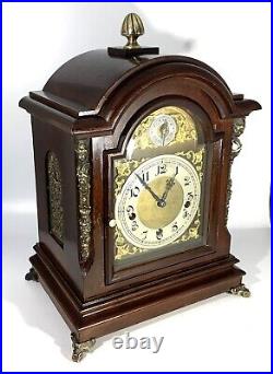 Stunning Large English Mahogany Westminster Bracket Clock & Bracket (c. 1870-80)