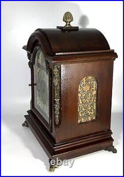 Stunning Large English Mahogany Westminster Bracket Clock & Bracket (c. 1870-80)