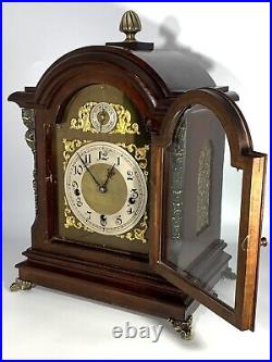 Stunning Large English Mahogany Westminster Bracket Clock & Bracket (c. 1870-80)