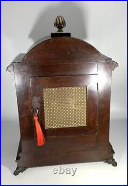 Stunning Large English Mahogany Westminster Bracket Clock & Bracket (c. 1870-80)