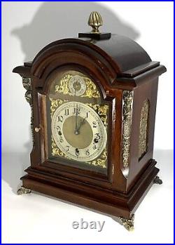 Stunning Large English Mahogany Westminster Bracket Clock & Bracket (c. 1870-80)