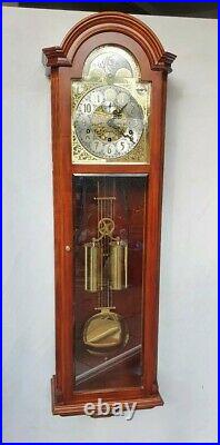 Stunning Westminster Chime Moonphase Glass Front Wall Clock