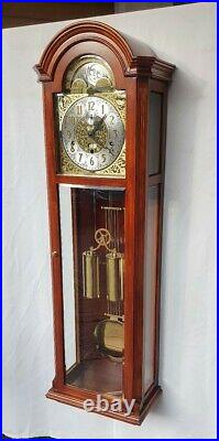 Stunning Westminster Chime Moonphase Glass Front Wall Clock