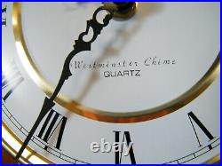 Sunbeam Westminster Chime 27 Wall Clock Pendulum Quartz 882-1285