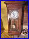 Sunbeam Westminster Chime 27 Wall Clock Pendulum Quartz 882-1285 Wood Case