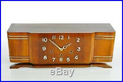 Superb Antique 1930`Art Deco Westminster Chime Mantel Clock Bauhaus