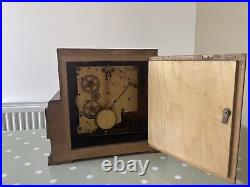 Superb Enfield Art Deco Square Faced Westminster Chime Mantel Clock Rare