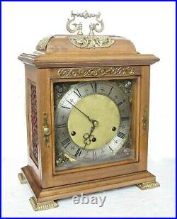 Superb Marton & Gain Westminster Chimes Mantel Clock Spanish Walnut Handmade 14