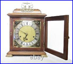 Superb Marton & Gain Westminster Chimes Mantel Clock Spanish Walnut Handmade 14