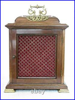 Superb Marton & Gain Westminster Chimes Mantel Clock Spanish Walnut Handmade 14