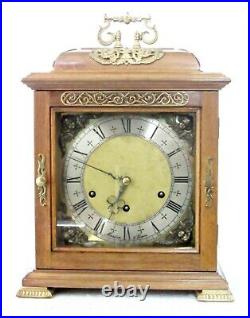 Superb Marton & Gain Westminster Chimes Mantel Clock Spanish Walnut Handmade 14