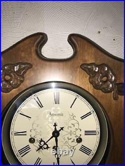 Superb Vintage Ansonia Wall Clock withWestminster Chime-GREAT! Keeps exact time