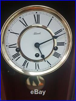 Superb Vintage Franz Hermle 8 Day Mahogany Musical Westminster Chime Wall Clock