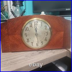 THE SESSIONS Clock Co Westminister Chime wooden Mantle Clock Model 2C THE SESSIONS Clock Co Westminister Chime wooden Mantle Clock Model 2C