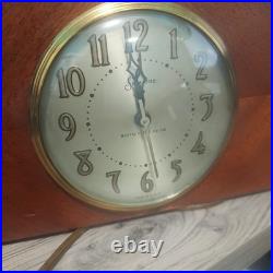 THE SESSIONS Clock Co Westminister Chime wooden Mantle Clock Model 2C