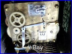 Triple Chime Carillon 4/4 Westminster Mantle Bracket Clock Moonphase Warmink