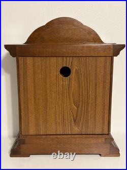 Tempus Fugit Wood Quartz Mantel Clock Westminster Dual Chime Burl Crown TESTED Tempus Fugit Wood Quartz Mantel Clock Westminster Dual Chime Burl Crown TESTED