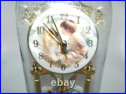 The Sandra Kuck Collection Anniversary Clock with Westminster Chime Angels In Box