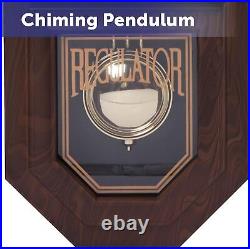 Timekeeper Essex Westminster Chime Faux Wood Pendulum Wall Clock