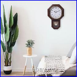 Timekeeper Essex Westminster Chime Faux Wood Pendulum Wall Clock