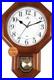 Traditional Schoolhouse Solid Wood Pendulum Wall Clock Chimes Hourly with Westmi
