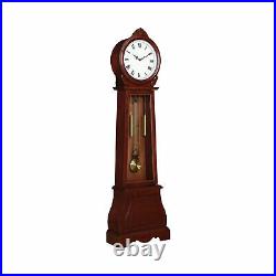 Traditional Village Style Accent Westminster Grandfather Clock Brown