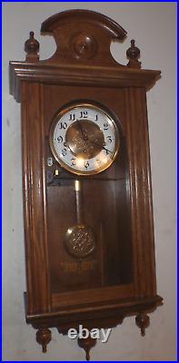 Unbranded Westminster Chime Beautiful Wall Clock Key Wind 8 Day Franz Hermle