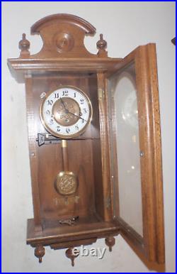 Unbranded Westminster Chime Pendulum Wall Clock Key Wind 8 Day Franz Hermle
