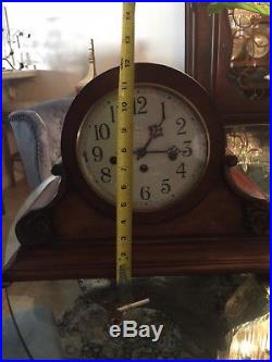 Unique Franz Hermle Ethan Allen Westminster Chime Mantel Clock. Antique Finish