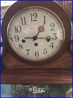 Unique Franz Hermle Ethan Allen Westminster Chime Mantel Clock. Antique Finish