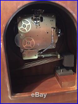 Unique Franz Hermle Ethan Allen Westminster Chime Mantel Clock. Antique Finish