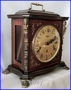 Urgos Mantel Clock Vintage Westminster Chimes, 8 Day Key Wind Silence Option 5kg