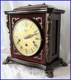 Urgos Mantel Clock Vintage Westminster Chimes, 8 Day Key Wind Silence Option 5kg