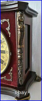 Urgos Mantel Clock Vintage Westminster Chimes, 8 Day Key Wind Silence Option 5kg