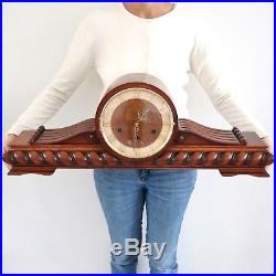 VEDETTE Mantel Clock WESTMINSTER Chime 29.7 Inch HIGH GLOSS Vintage French LARGE