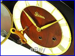 Very Big Art Deco Prima Westminster Chiming Mantel Clock With Pendulum