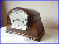 VINTAGE 1930s ART DECO WESTMINSTER CHIMING MANTLE CLOCK (WORKING)