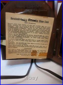 VINTAGE 1940s REVERE WESTMINSTER CHIME MANTEL CLOCK TELECHRON MOTOR 59M31