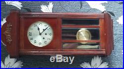 Vintage Art Deco Westminster Chime Wall Clock