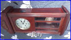 Vintage Art Deco Westminster Chime Wall Clock