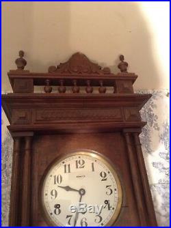 VINTAGE FRENCH 1930's VEDETTE 8 RODS & HAMMERS WESTMINSTER CHIME CLOCK (2284)