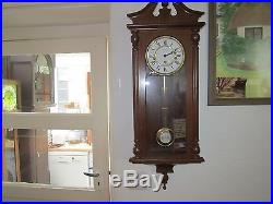 Vintage Hermle Wall Clock Westminster Chime In V. G. W. O
