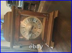 VINTAGE-Hamilton Wheatland Westminster Chime Mantle Clock W Germany GM 25years