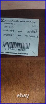 VINTAGE-Howard Miller Cherry Grandfather Clock 63rd Anniv. Edition WithKey & Tuner