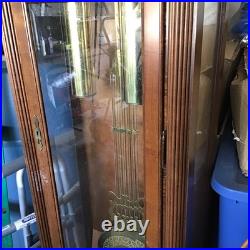 VINTAGE-Howard Miller Cherry Grandfather Clock 63rd Anniv. Edition WithKey & Tuner